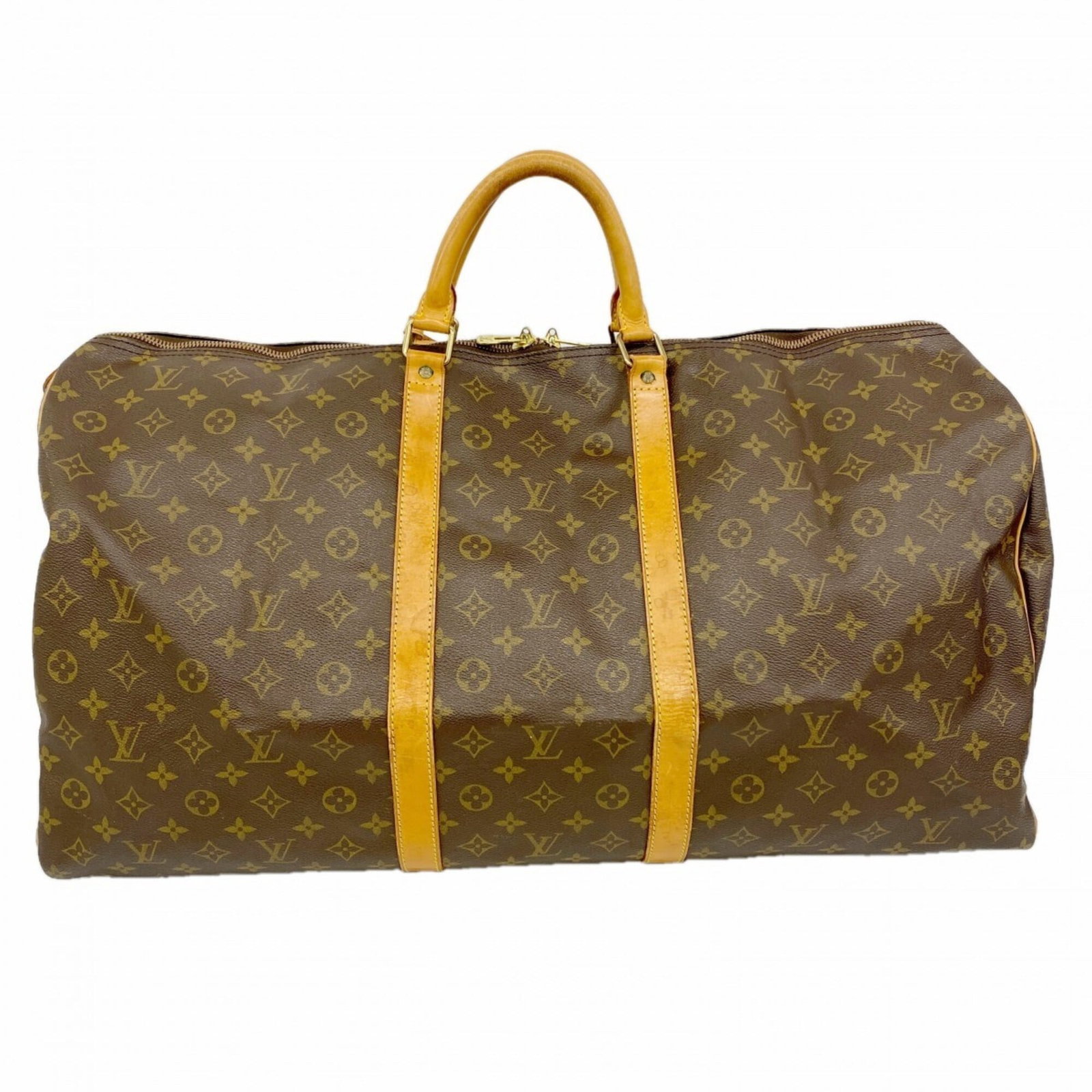 Boston Bag by Louis Vuitton: Boston Bag by Louis Vuitton Boston Bag by Louis Vuitton, featuring the iconic monogram pattern in rich brown leather. This versatile bag measures 33cm x 60cm x 27cm and boasts a classic design that