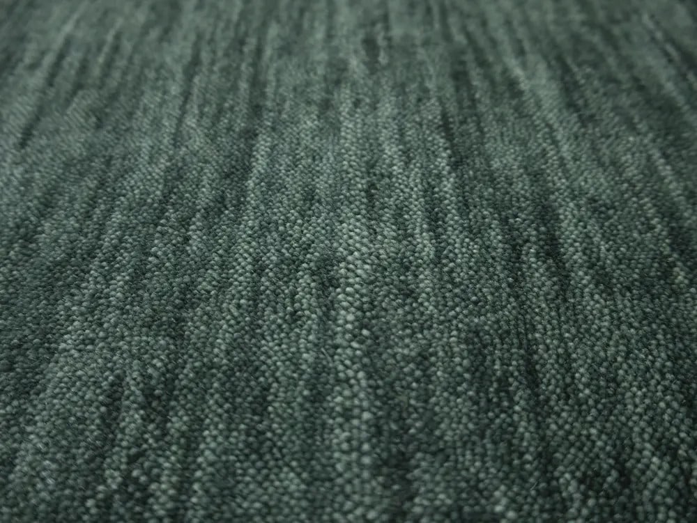 Modern Area Rug Dark Green Solid Gabbeh - 7