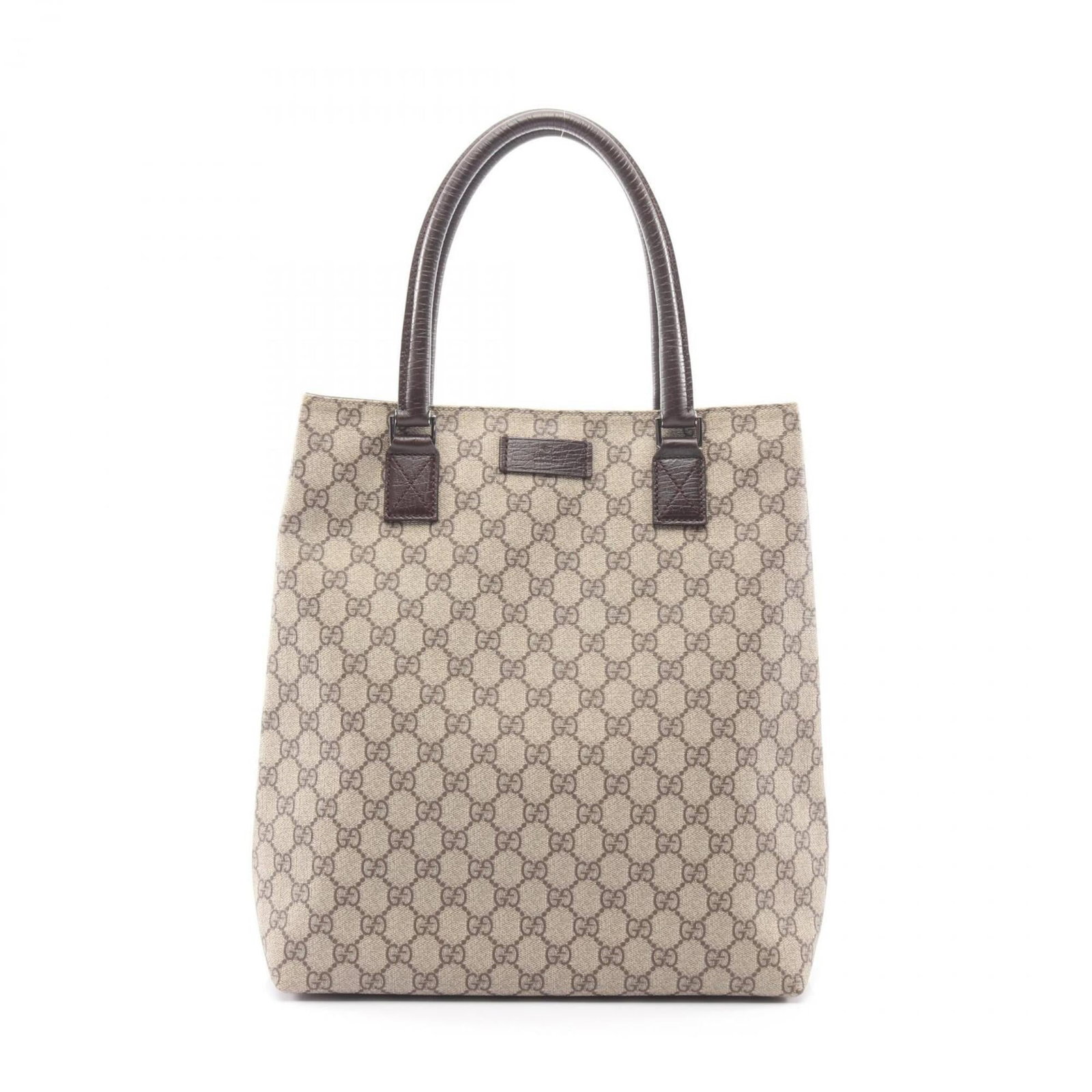 Tote Bag Canvas Pvc Leather Gucci: Tote Bag Canvas Pvc Leather Gucci Used Gucci Tote Bag in Beige and Brown, featuring Pvc, Coated Canvas, and Leather materials. Measuring 34cm x 29cm x 14cm, it has a few traces of usage with some