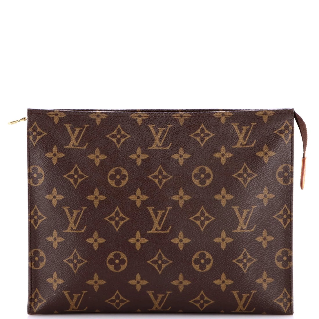 Louis Vuitton canvas pouch monogram toiletry: Louis Vuitton canvas pouch monogram toiletry Brown Louis Vuitton canvas monogram toiletry pouch with gold hardware, featuring a classic design and signature LV pattern. Measuring 8" x 9.5" x 2", it ha