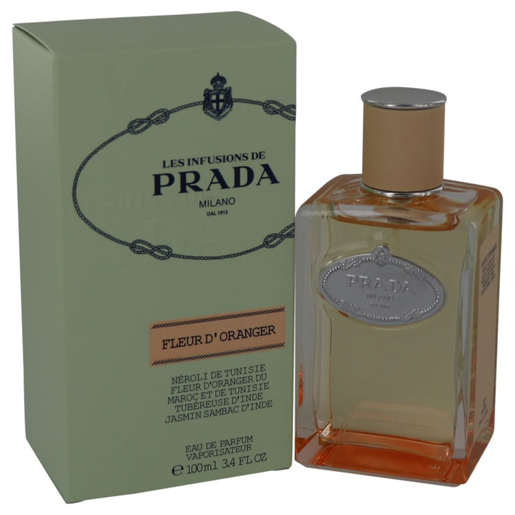 Prada Infusion De Fleur D'oranger Perfume By Prada Eau De Parfum Spray: Prada Infusion De Fleur D'oranger Perfume By Prada Eau De Parfum Spray 3.4 oz Eau De Parfum Spray, featuring the iconic Prada Infusion de Fleur d'Oranger fragrance for women, with a total weight of