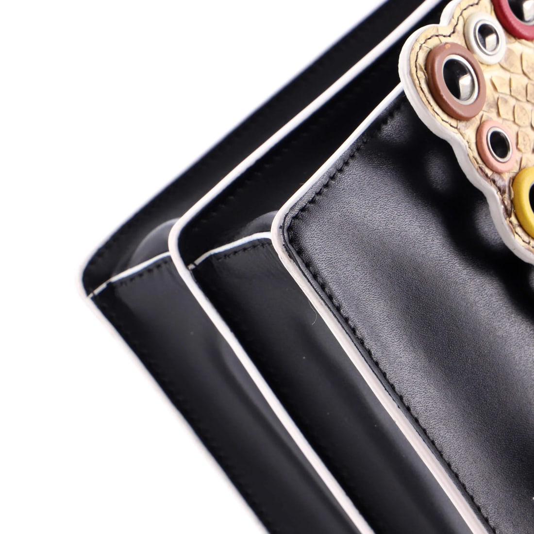 Fendi Kan I Eyelet Bag Small Leather Python - 6