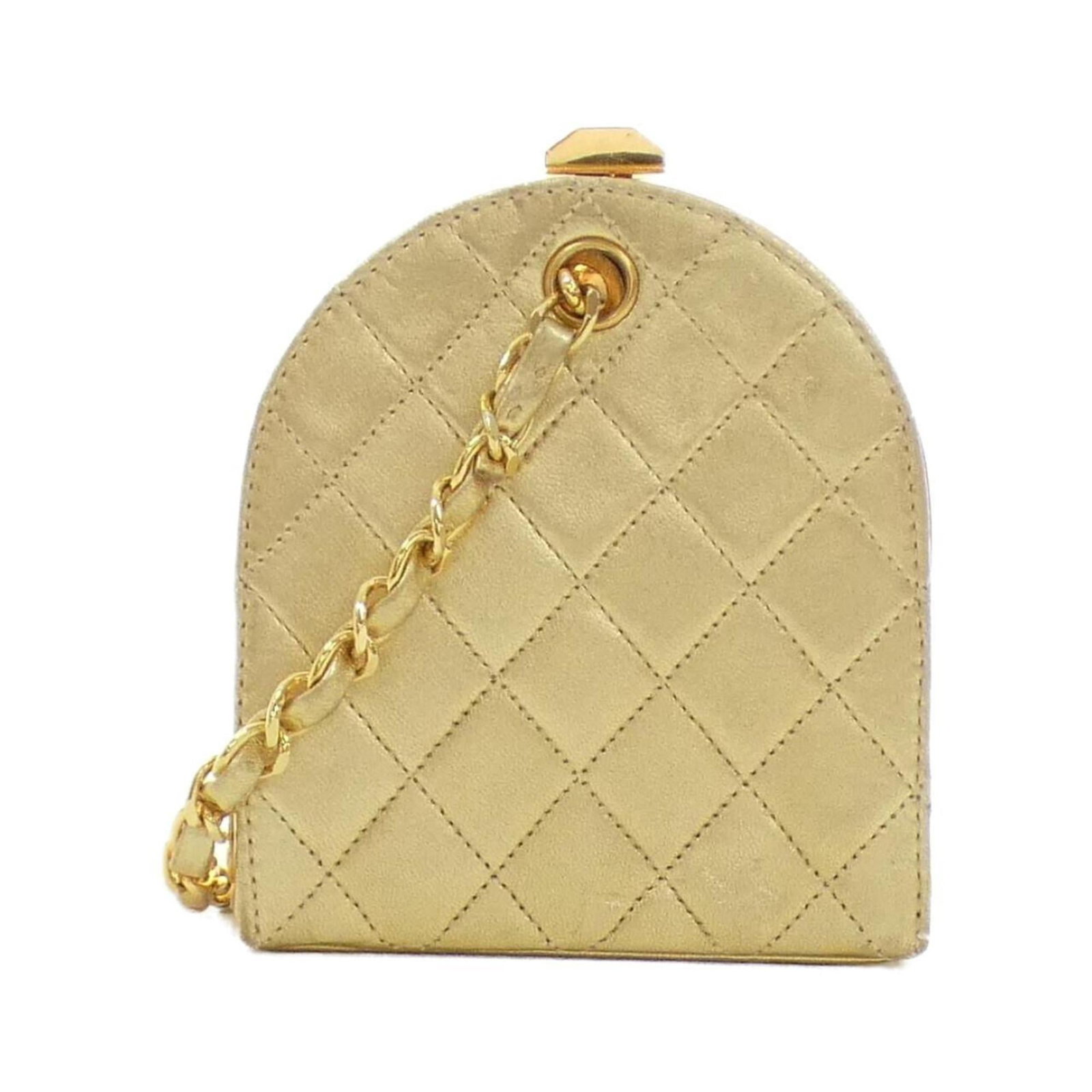 Shoulder Bag by Chanel: Shoulder Bag by Chanel Chanel's iconic shoulder bag boasts a sleek design with gold hardware, perfect for adding a touch of timeless elegance to any outfit. Measuring 13cm x 11cm x 3.5cm, this