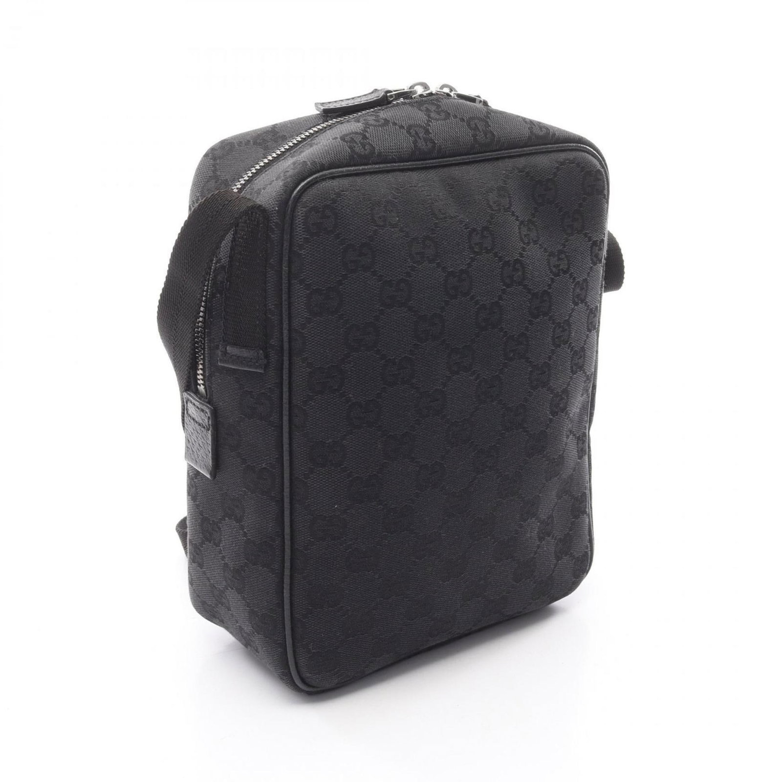 Handbag Canvas Leather Gucci Shoulder Bag - 2