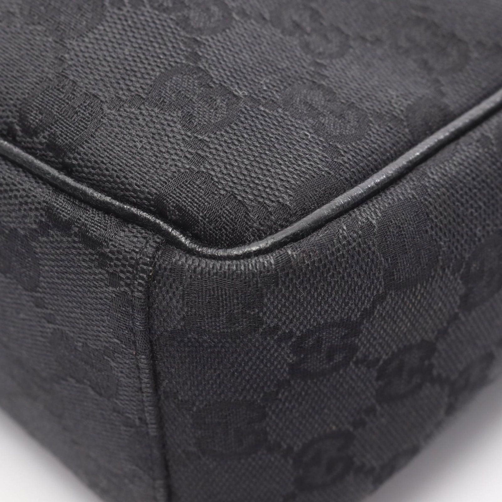 Handbag Canvas Leather Gucci Shoulder Bag - 5