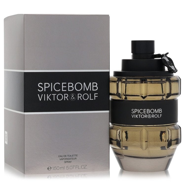 Spicebomb Cologne By Viktor & Rolf Eau De Toilette Spray: Spicebomb Cologne By Viktor & Rolf Eau De Toilette Spray Viktor & Rolf's Spicebomb Cologne Eau De Toilette Spray, a vibrant and energetic fragrance for men. This 5 oz eau de toilette spray offers a un