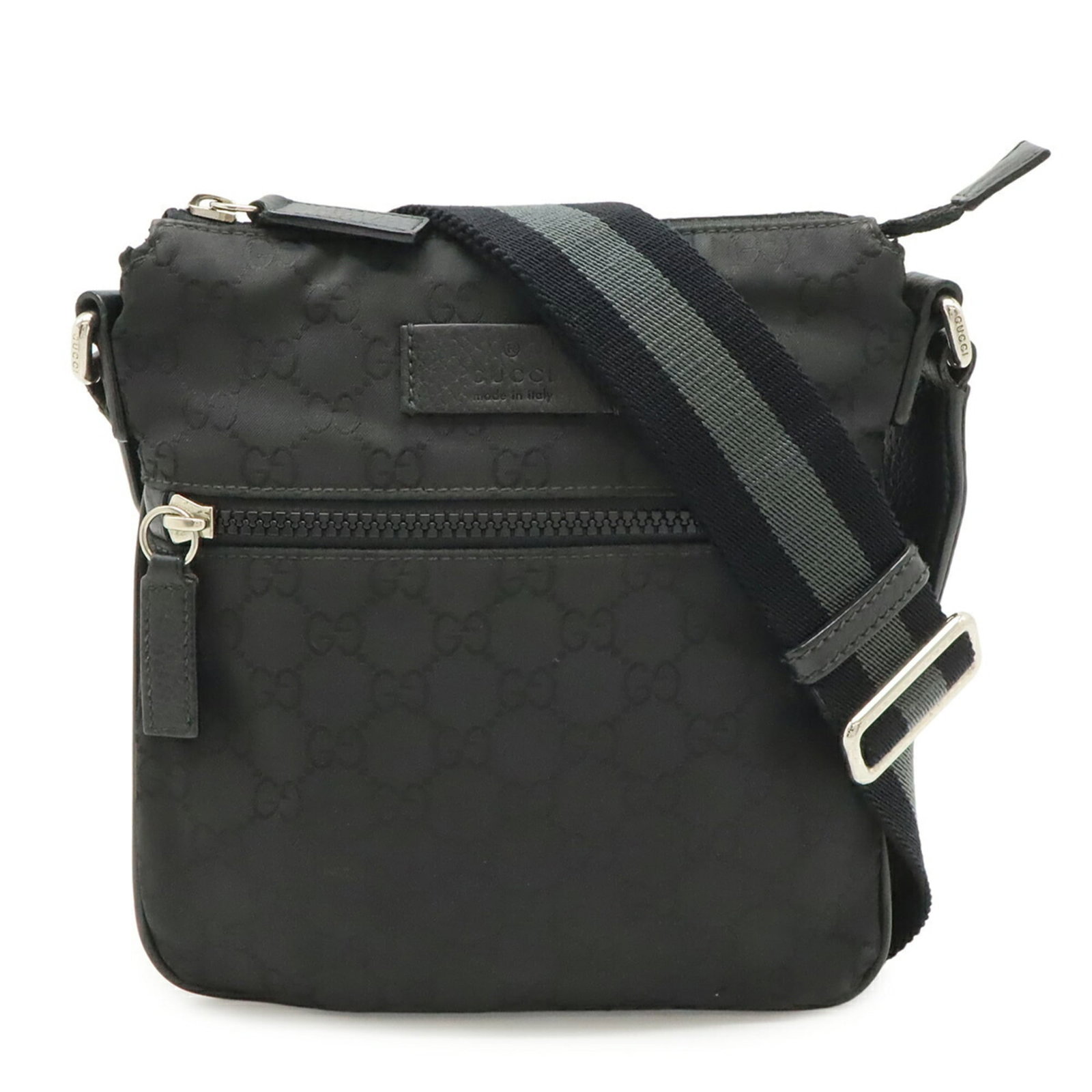 Nylon Leather Gucci Bag Shoulder: Nylon Leather Gucci Bag Shoulder Nylon Leather Gucci Bag Shoulder - A versatile and stylish accessory, this shoulder bag features a unique blend of nylon and leather materials in a sleek black and