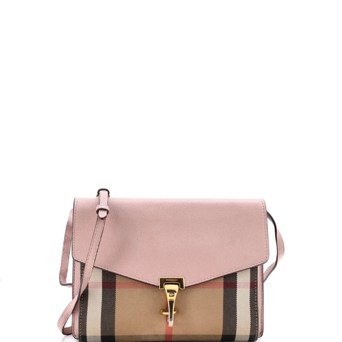 Small Leather House Bag Crossbody Burberry Macken Canvas (1 of 6)