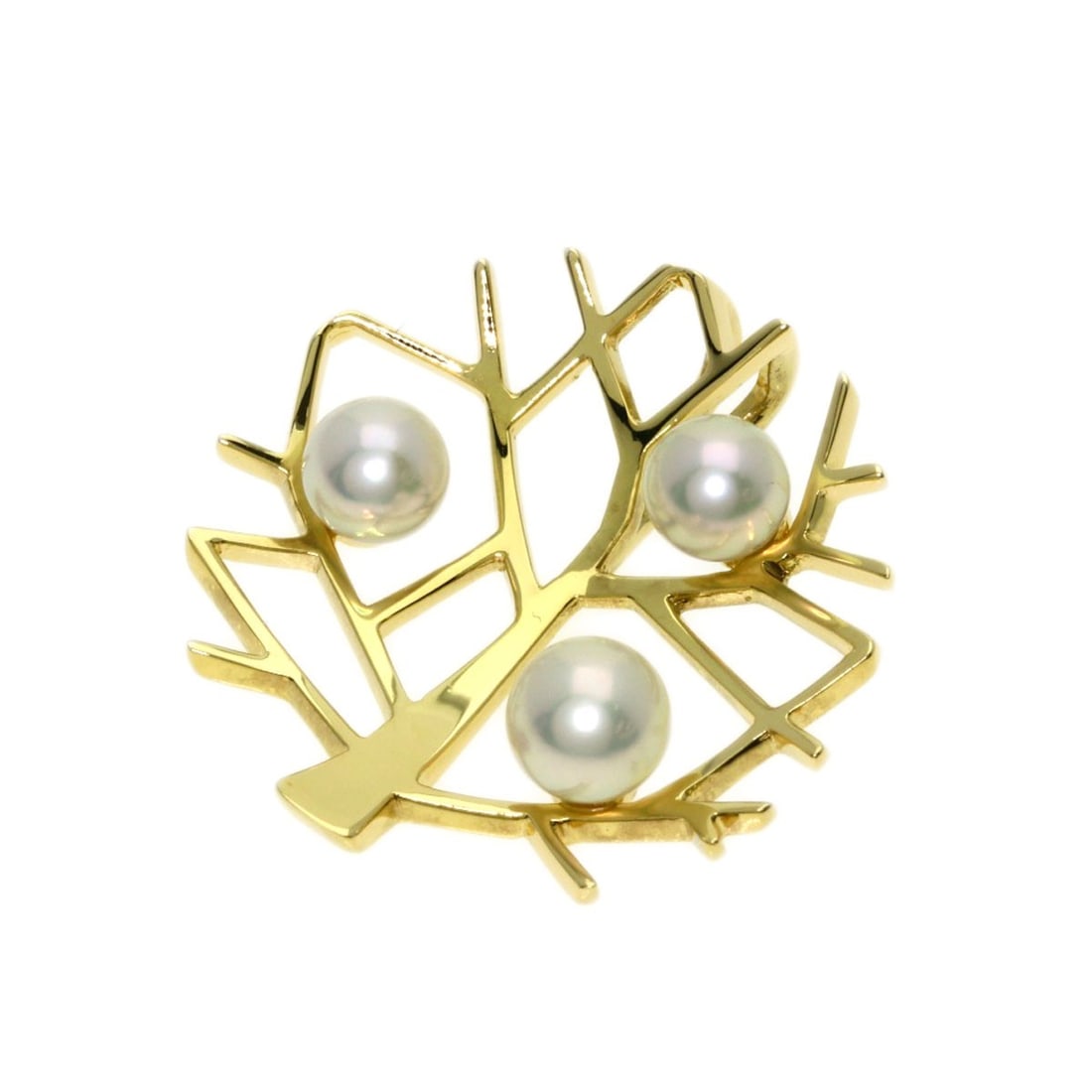 Pearl K18 Yellow Gold Tree Pendant Happiness Top Mikimoto: Pearl K18 Yellow Gold Tree Pendant Happiness Top Mikimoto K18 Yellow Gold Tree Pendant Happiness Top Mikimoto features a stunning pearl top, showcasing the beauty of Mikimoto's craftsmanship. This
