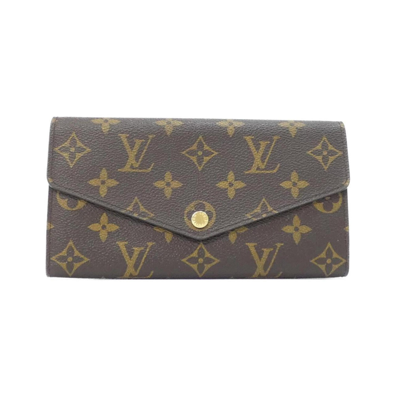 Louis Vuitton Monogram Bi fold Wallet: Louis Vuitton Monogram Bi fold Wallet Monogrammed luxury at its finest, this Louis Vuitton bi-fold wallet boasts the iconic monogram pattern in rich Marron tones. With a sleek design and durable const