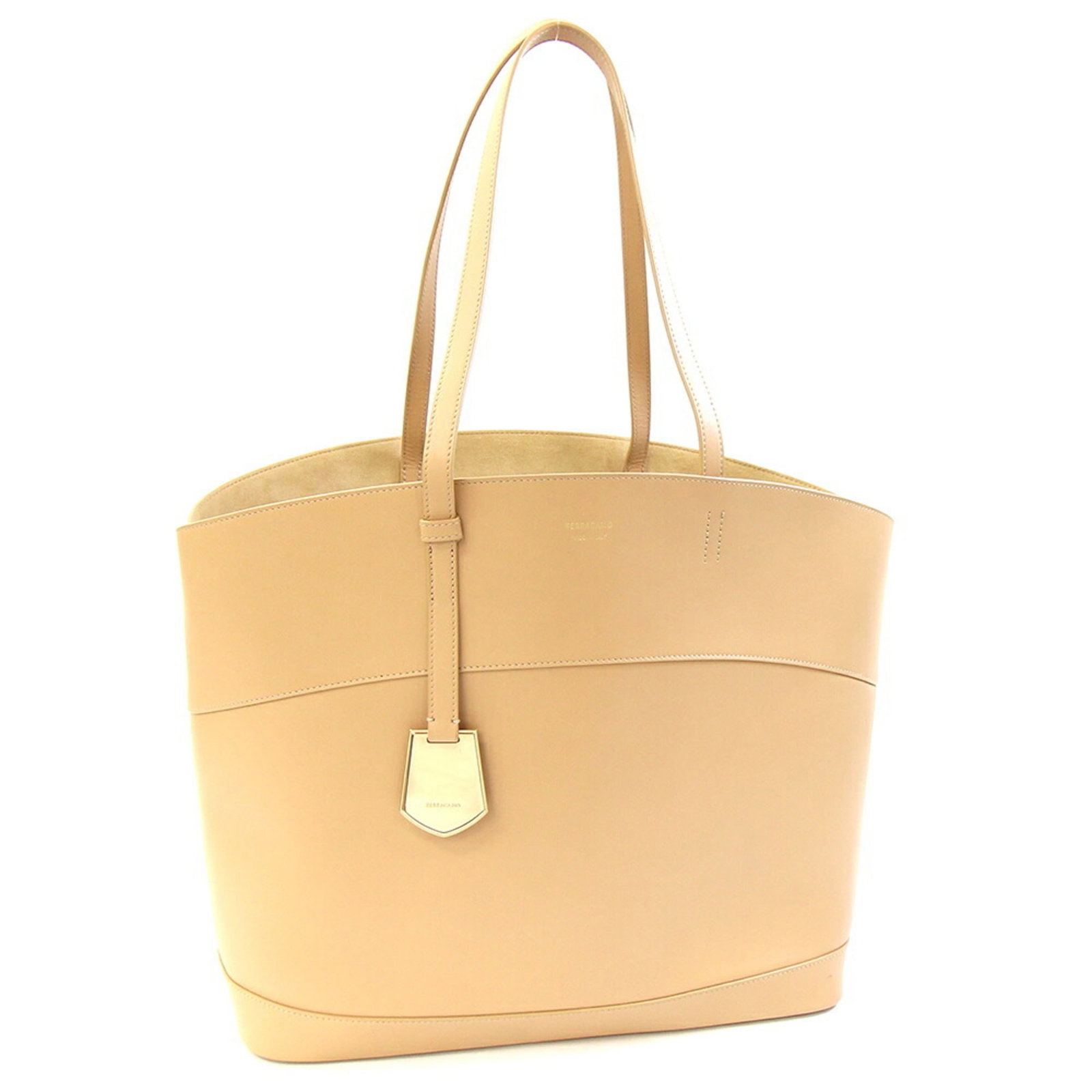 Salvatore Ferragamo Tote Bag Leather: Salvatore Ferragamo Tote Bag Leather Salvatore Ferragamo Tote Bag Leather - A Timeless Classic.This beige leather tote bag from Salvatore Ferragamo boasts a classic design, measuring 33cm x 49cm x
