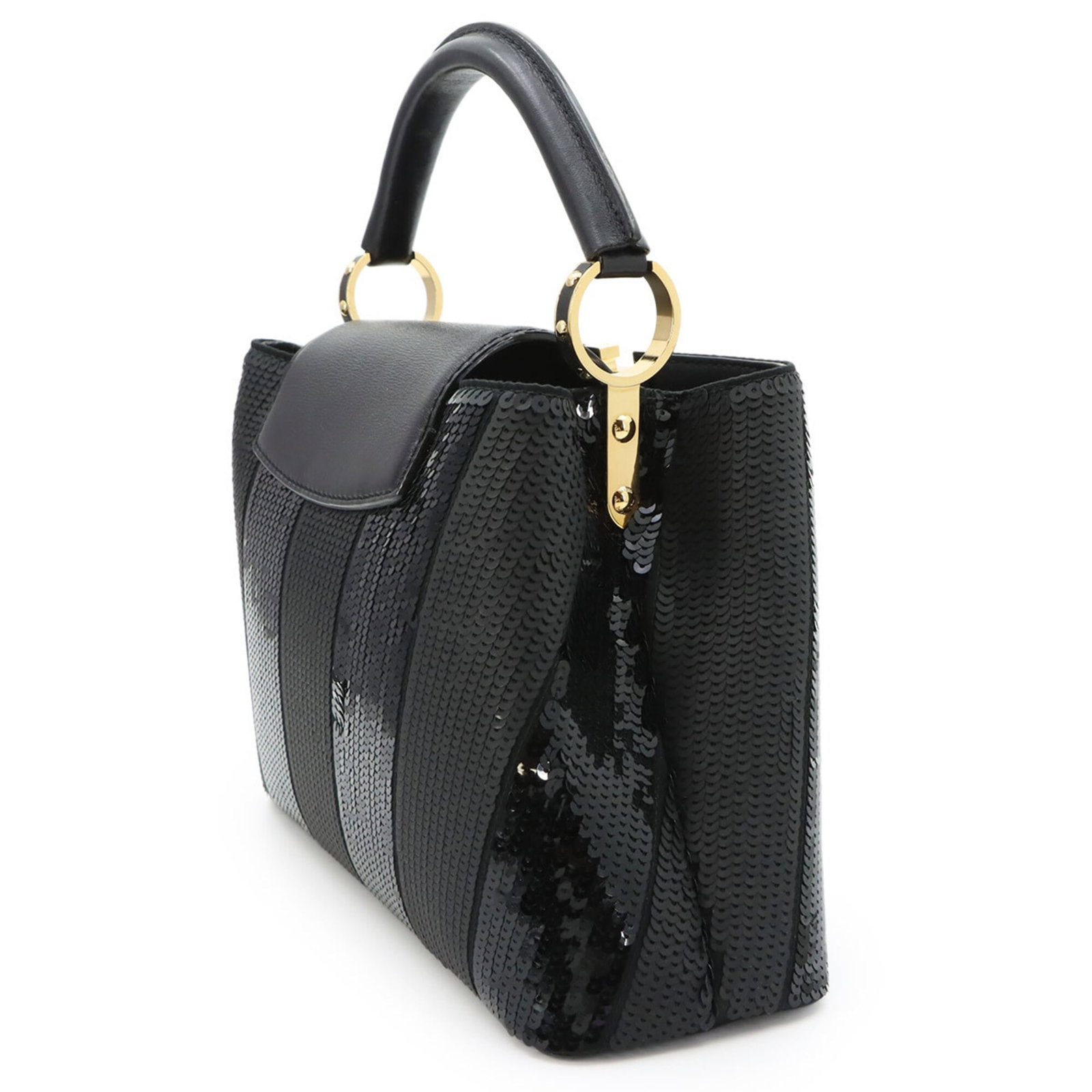 Louis Vuitton Leather Spangles Handbag - 3