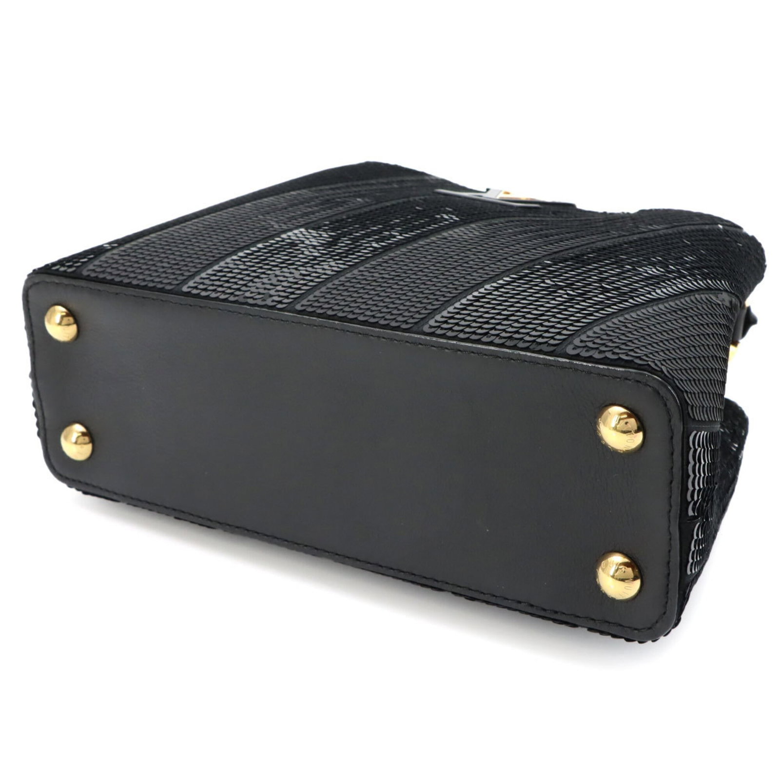 Louis Vuitton Leather Spangles Handbag - 4
