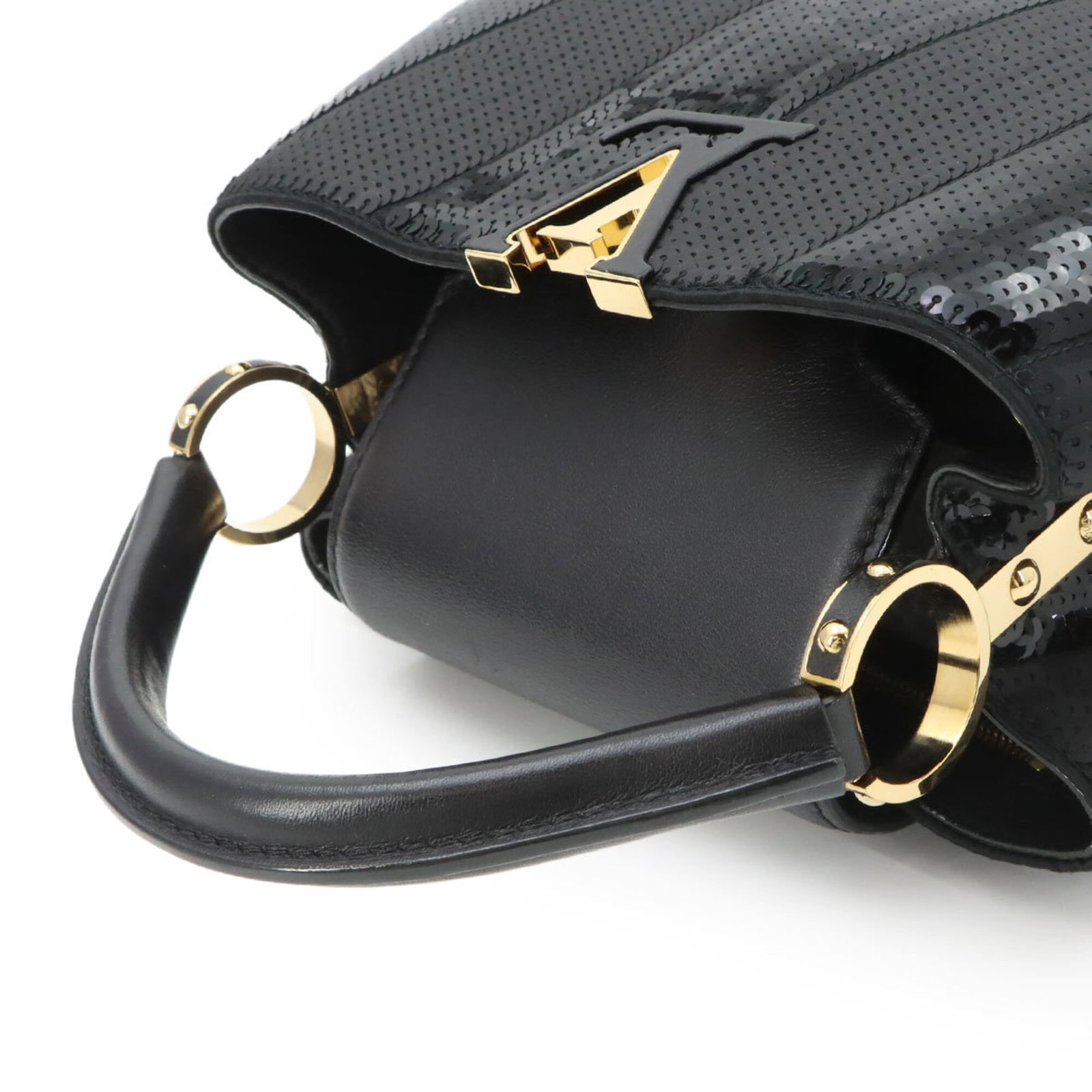 Louis Vuitton Leather Spangles Handbag - 5