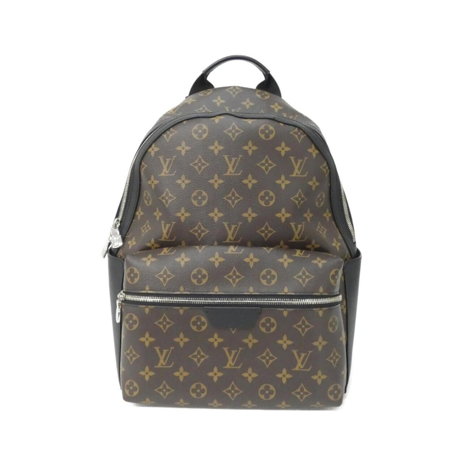 Canvas Coated Backpack Louis Vuitton: Canvas Coated Backpack Louis Vuitton Marron canvas coated backpack with silver hardware, featuring the iconic Louis Vuitton design. This used item boasts a classic look and durable construction, showc