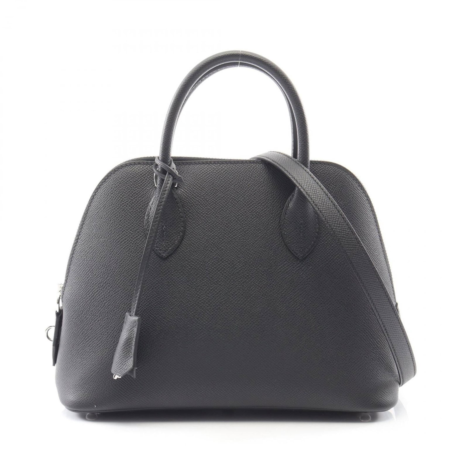 Hermes leather handbag from Epsom: Hermes leather handbag from Epsom Epsom leather handbag from Hermes, featuring a sleek black design with precise measurements at 18.5cm x 25.5cm x 9cm. This opened, never-used bag showcases the