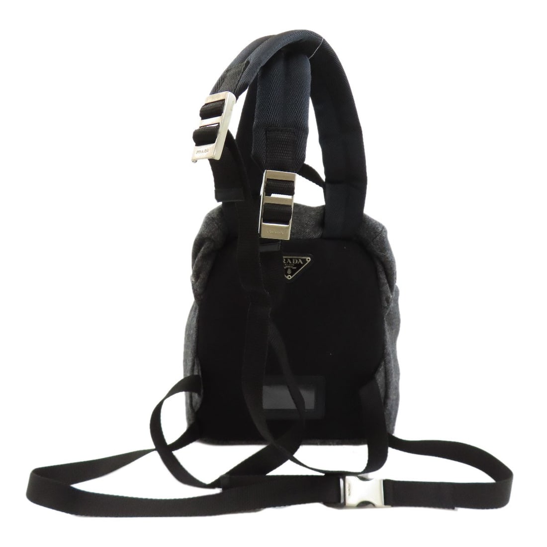 Prada Wool Backpack Daypack Hardware - 2