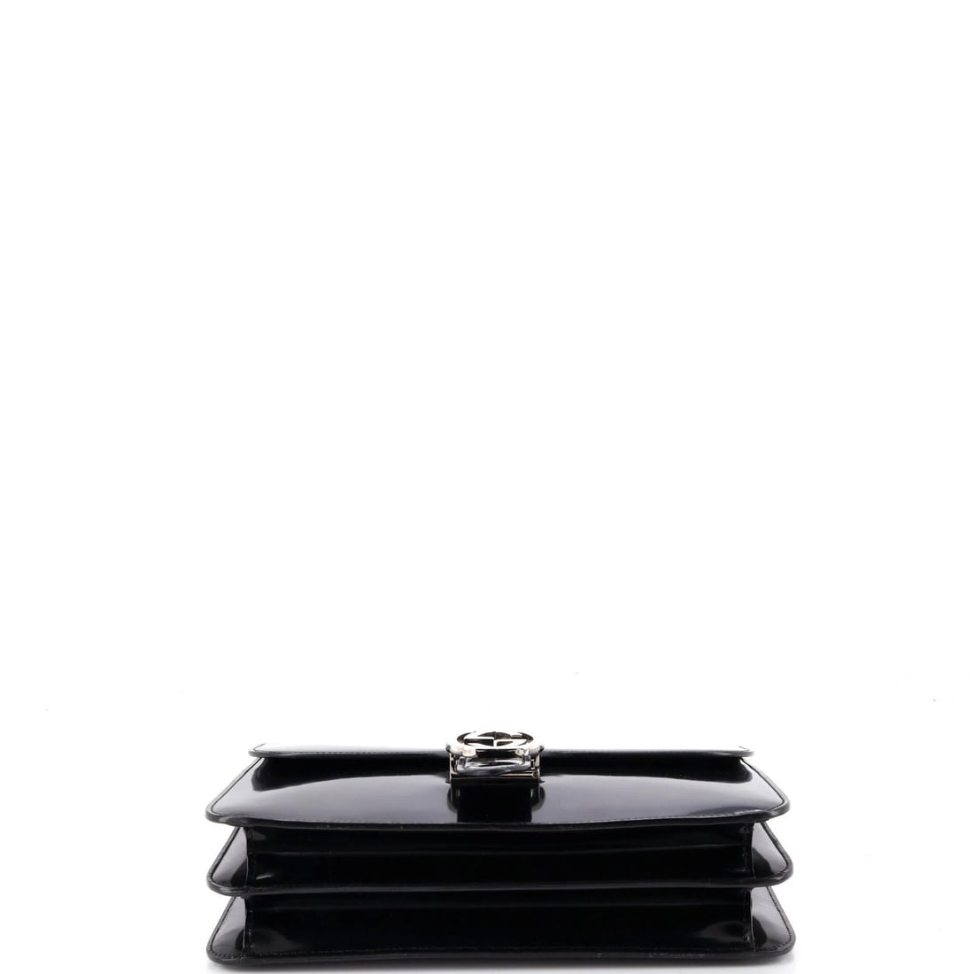 Interlocking Patent Medium Gucci Bag Shoulder - 4