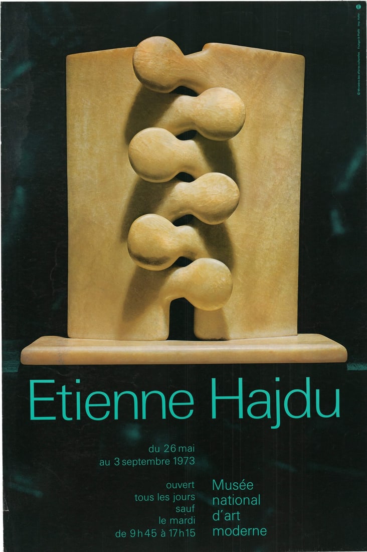 ETIENNE HAJDU Muse National dArt Moderne 23.75" x 15.75" Offset Lithograph 197 (1 of 4)