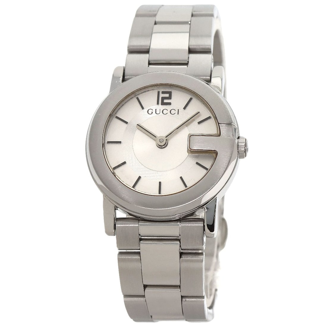 Gucci Round Face Watches 101L Stainless Steel/ Stainless Steel (1 of 20)