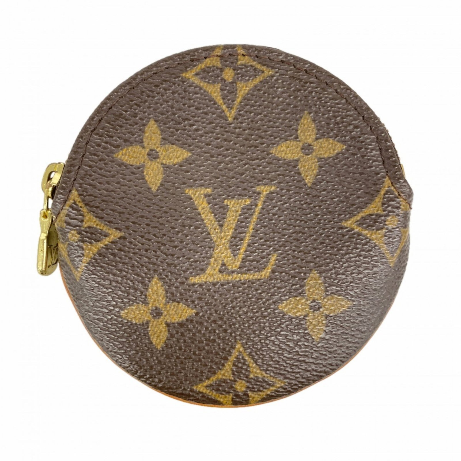 Louis Vuitton Coin Case Purse: Louis Vuitton Coin Case Purse Brown Louis Vuitton Coin Case Purse, 9.5cm x 9.5cm x 1.5cm, used condition with traces of usage and minor scratches/dirt. This classic coin purse features the iconic Loui
