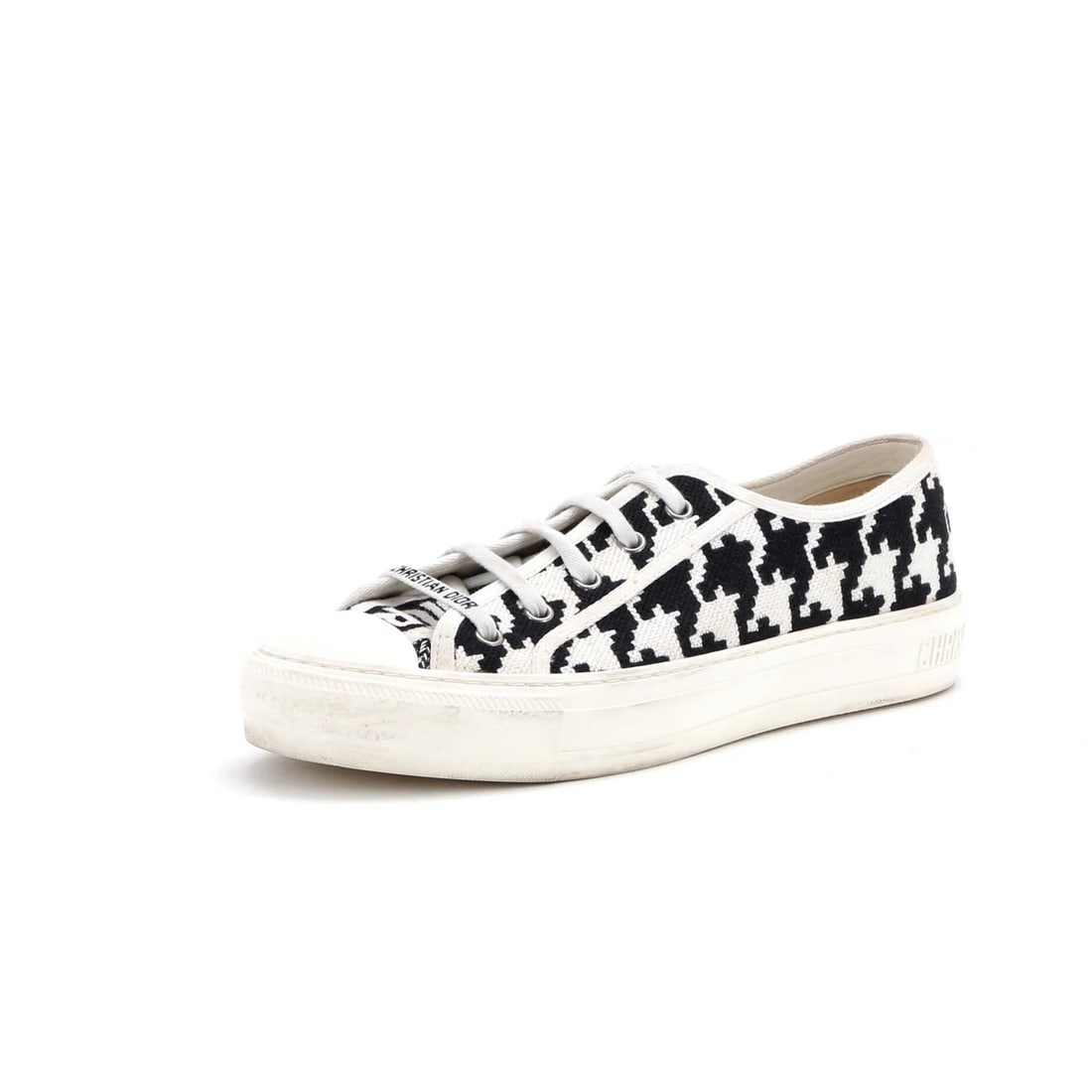 Walk N Dior Houndstooth Canvas Embroidered Christian Dior Women's Sneakers (1 of 6)