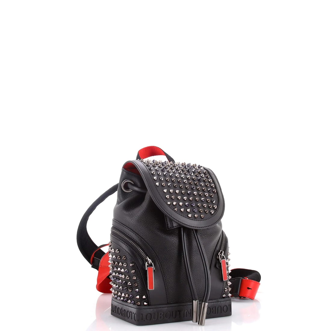 Small Leather Spiked Backpack Explorafunk Christian - 2