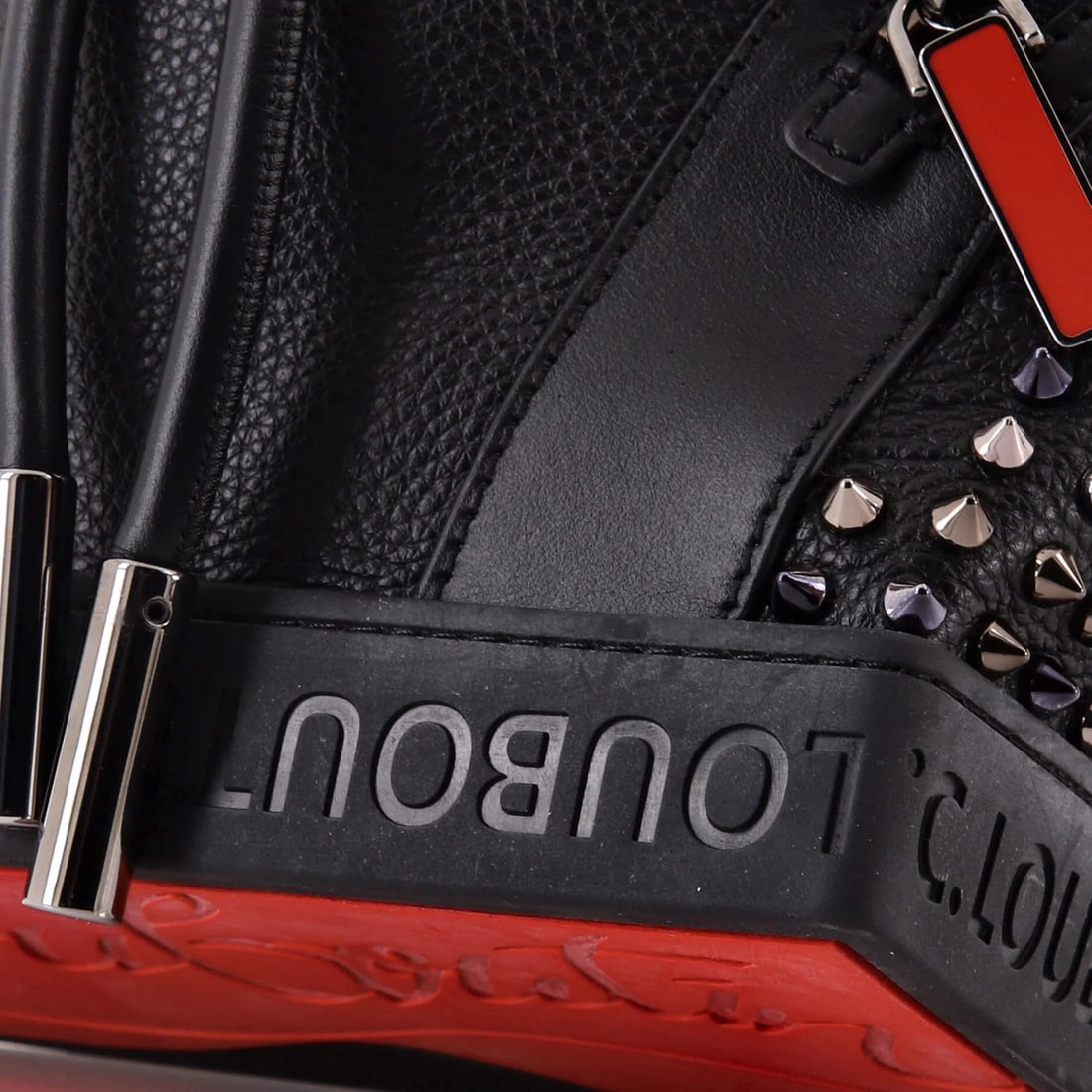 Small Leather Spiked Backpack Explorafunk Christian - 6