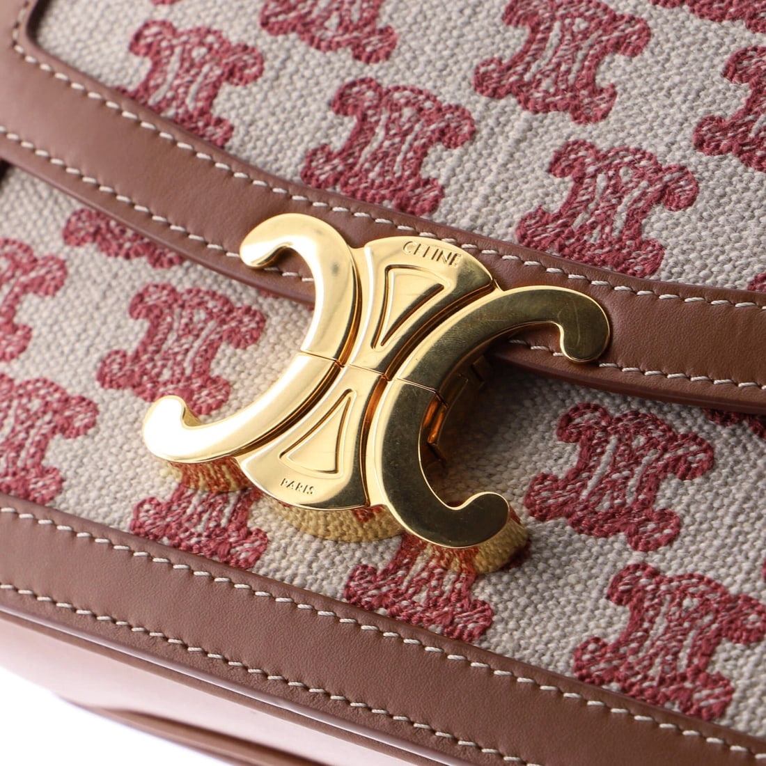 Shoulder bag canvas medium triomphe Celine - 8