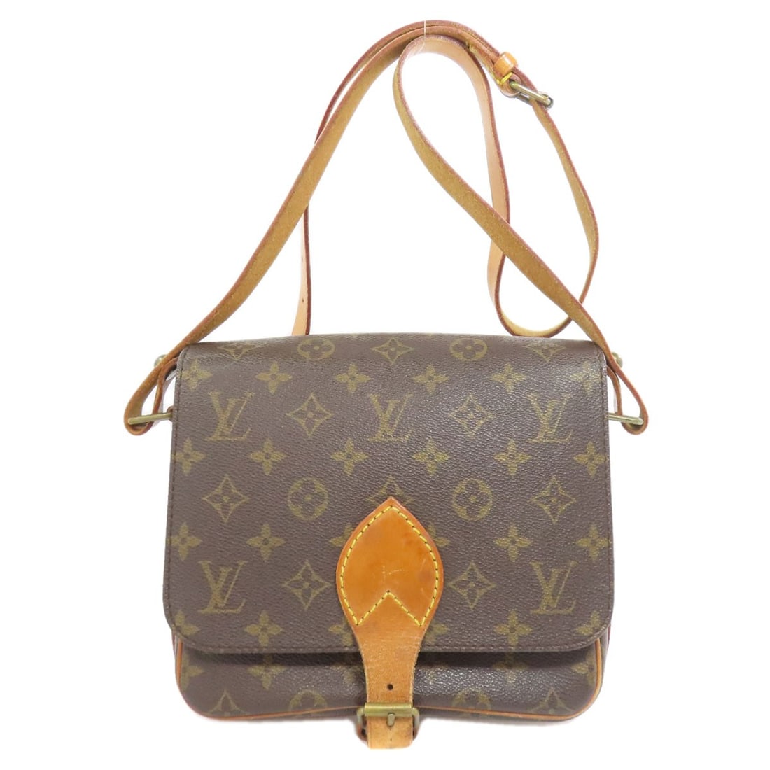 Canvas Monogram Bag Cartouchiere22 Shoulder Louis Vuitton M51253: Canvas Monogram Bag Cartouchiere22 Shoulder Louis Vuitton M51253 Brown Monogram Canvas Louis Vuitton M51253 Shoulder Bag Cartouchiere22. This LOUIS VUITTON shoulder bag features a classic brown monogr