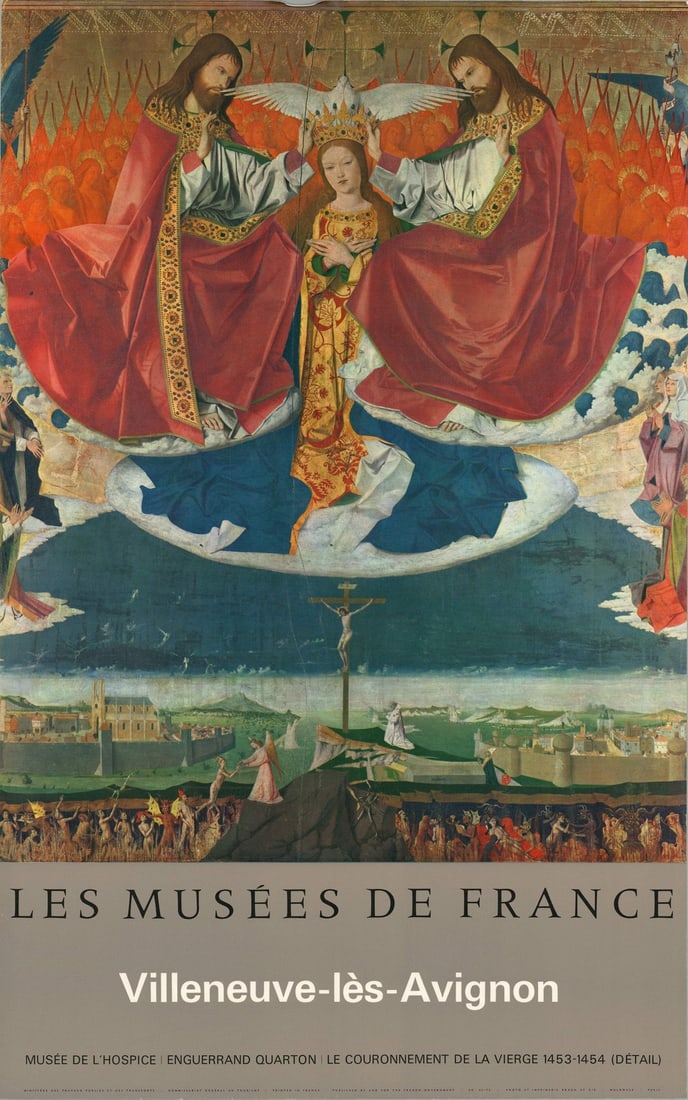 ENGUERRAND QUARTON The Coronation of the Virgin 39" x 24.25" Offset Lithograph R: ENGUERRAND QUARTON The Coronation of the Virgin 39" x 24.25" Offset Lithograph R Item Specifics: Artist: Enguerrand Quarton Brand: Quarton Enguerrand Height: 39 Item Height: 39 Type: Offset
