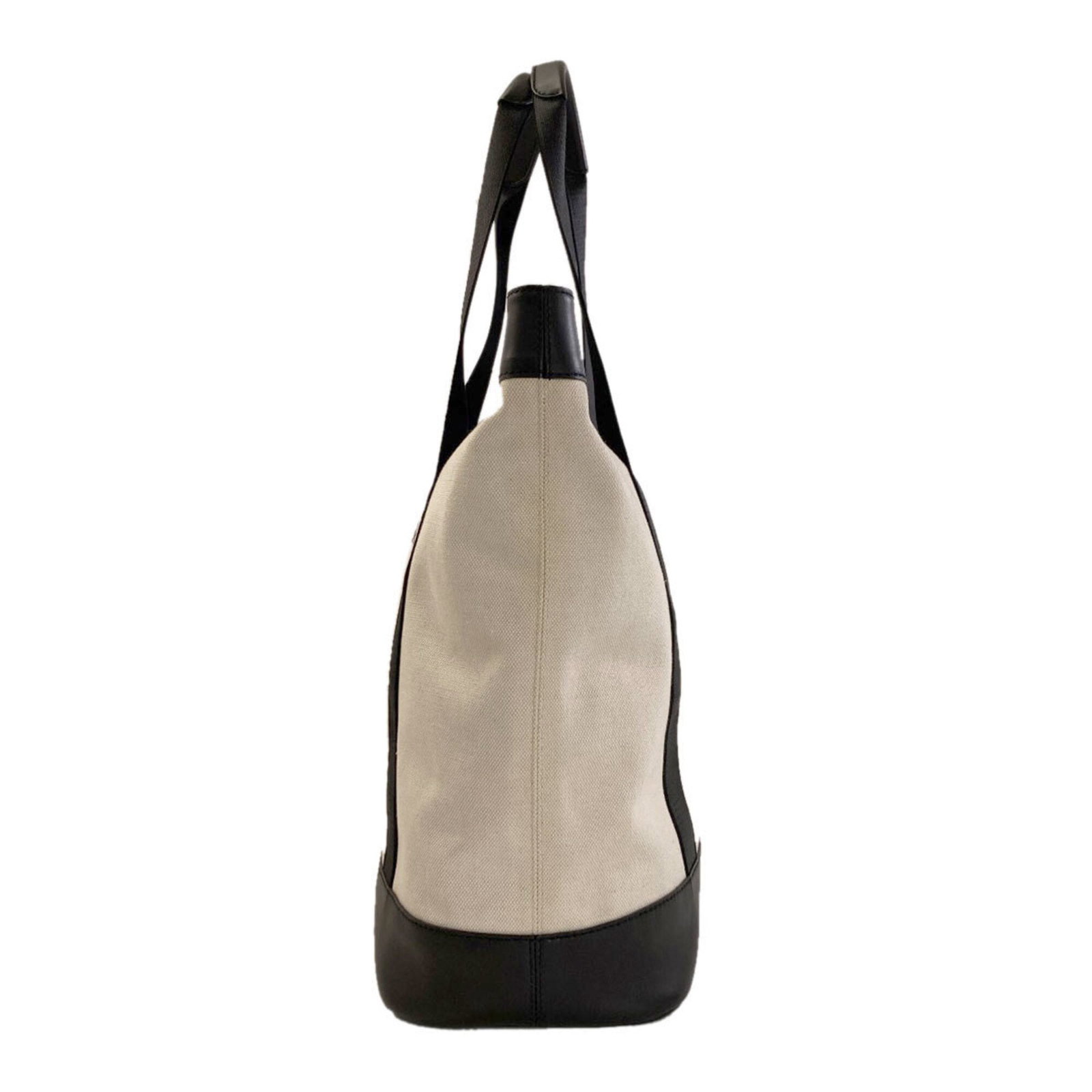 Canvas leather tote bag - 3