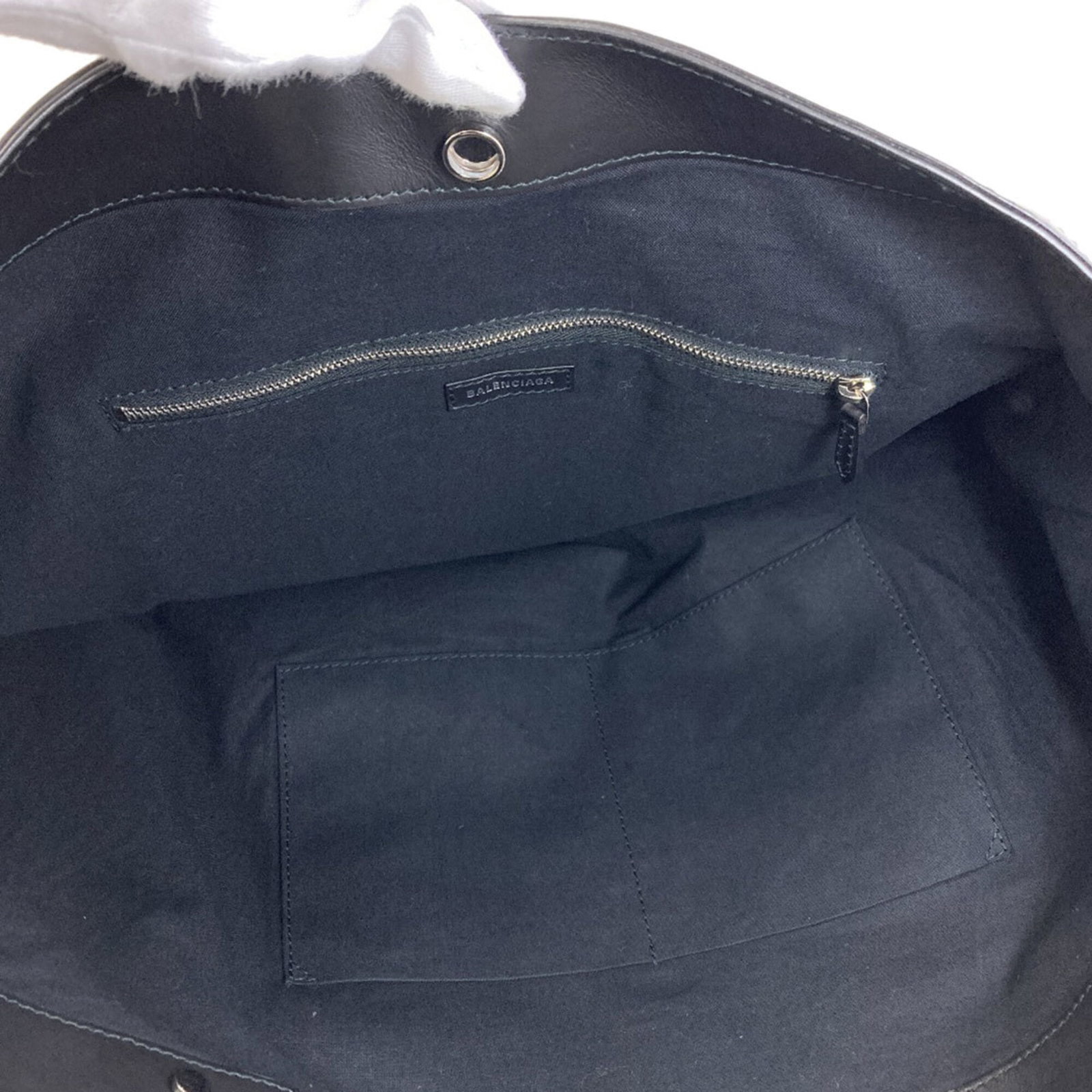 Canvas leather tote bag - 5