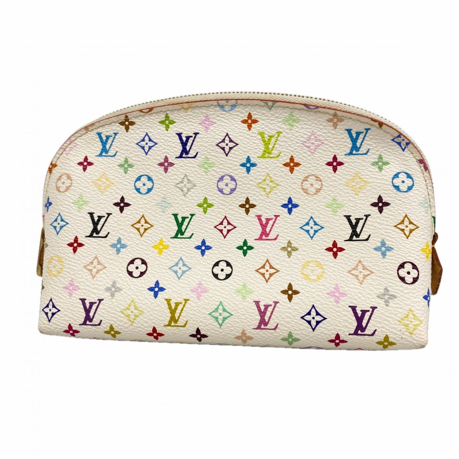 Louis Vuitton Pouch: Louis Vuitton Pouch Litchi-colored Louis Vuitton pouch with a classic design, bearing traces of usage and minor scratches. Measuring 11.5cm x 17cm x 6cm, it has a distinctive look that remains