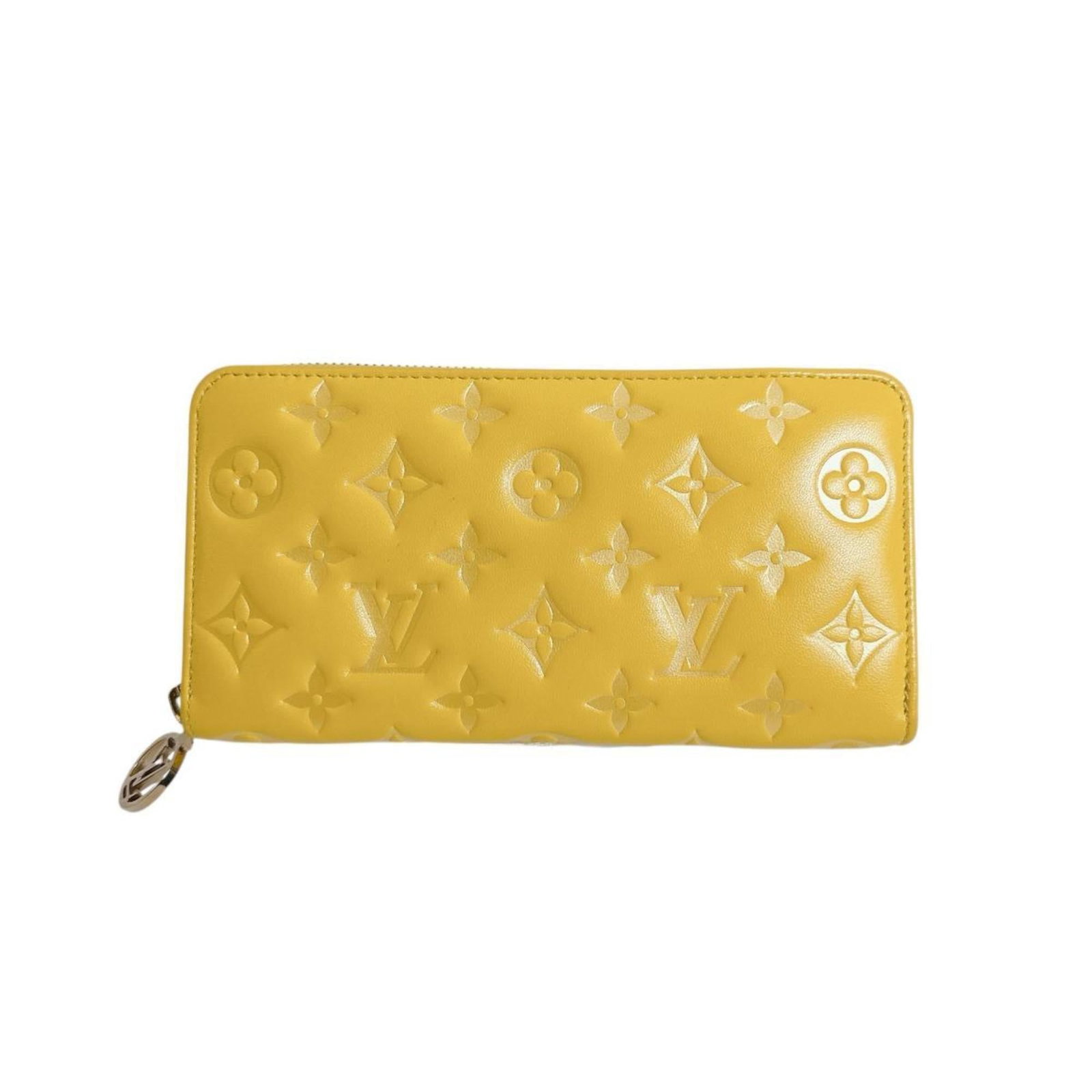 Louis Vuitton Bi Fold Monogram Empreinte Wallet: Louis Vuitton Bi Fold Monogram Empreinte Wallet Yellow Monogram Empreinte Louis Vuitton Bi Fold Wallet, with its iconic design and signature yellow hue, offers a stylish and functional accessory for