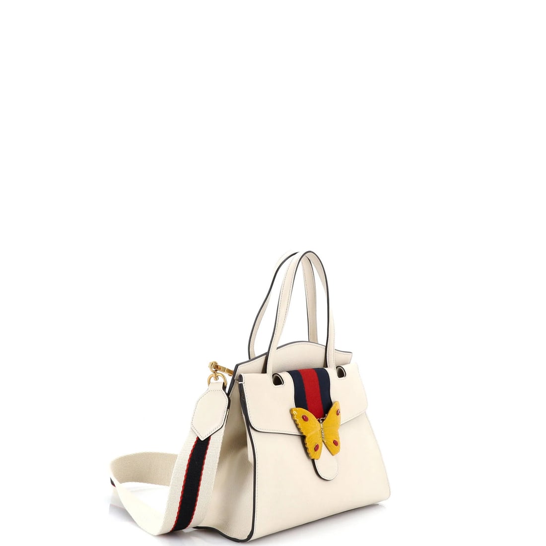 Gucci leather medium top handle bag - 2