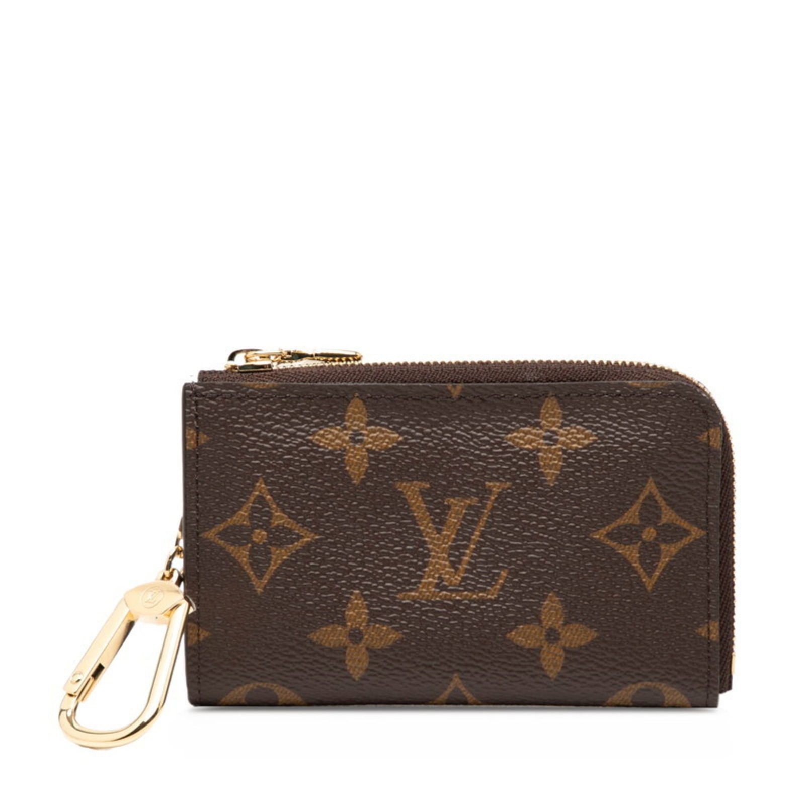 Louis Vuitton Coin Purse/ Coin Case Pvc Leather: Louis Vuitton Coin Purse/ Coin Case Pvc Leather Used Louis Vuitton Coin Purse in brown Pvc Leather, measuring 7cm x 11cm x 1.5cm. This coin case features a durable combination of pvc and leather mater