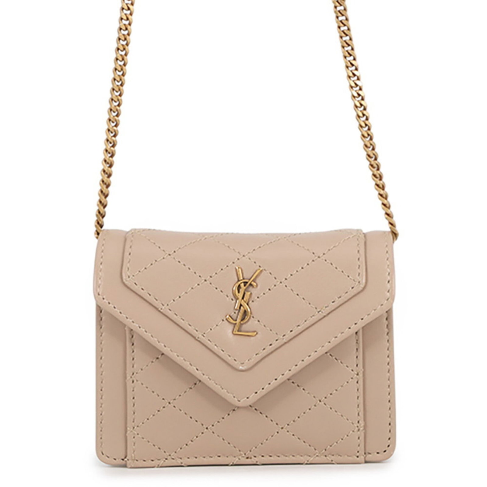 Saint Laurent leather shoulder bag: Saint Laurent leather shoulder bag This Yves Saint Laurent leather shoulder bag boasts a timeless design with clean lines and a classic silhouette. Made from high-quality beige leather, it measures