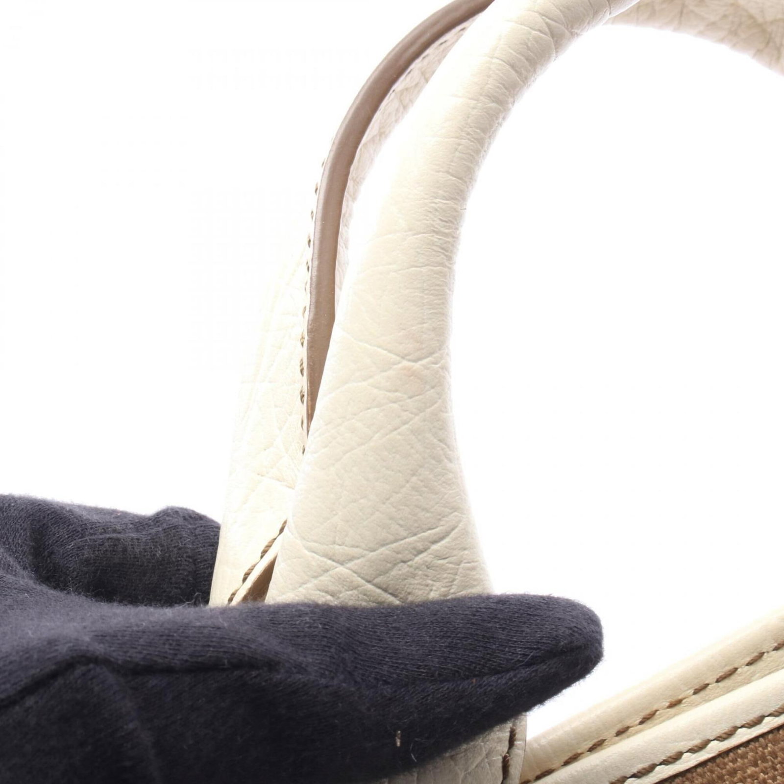 Canvas Leather Handbag Celine - 10