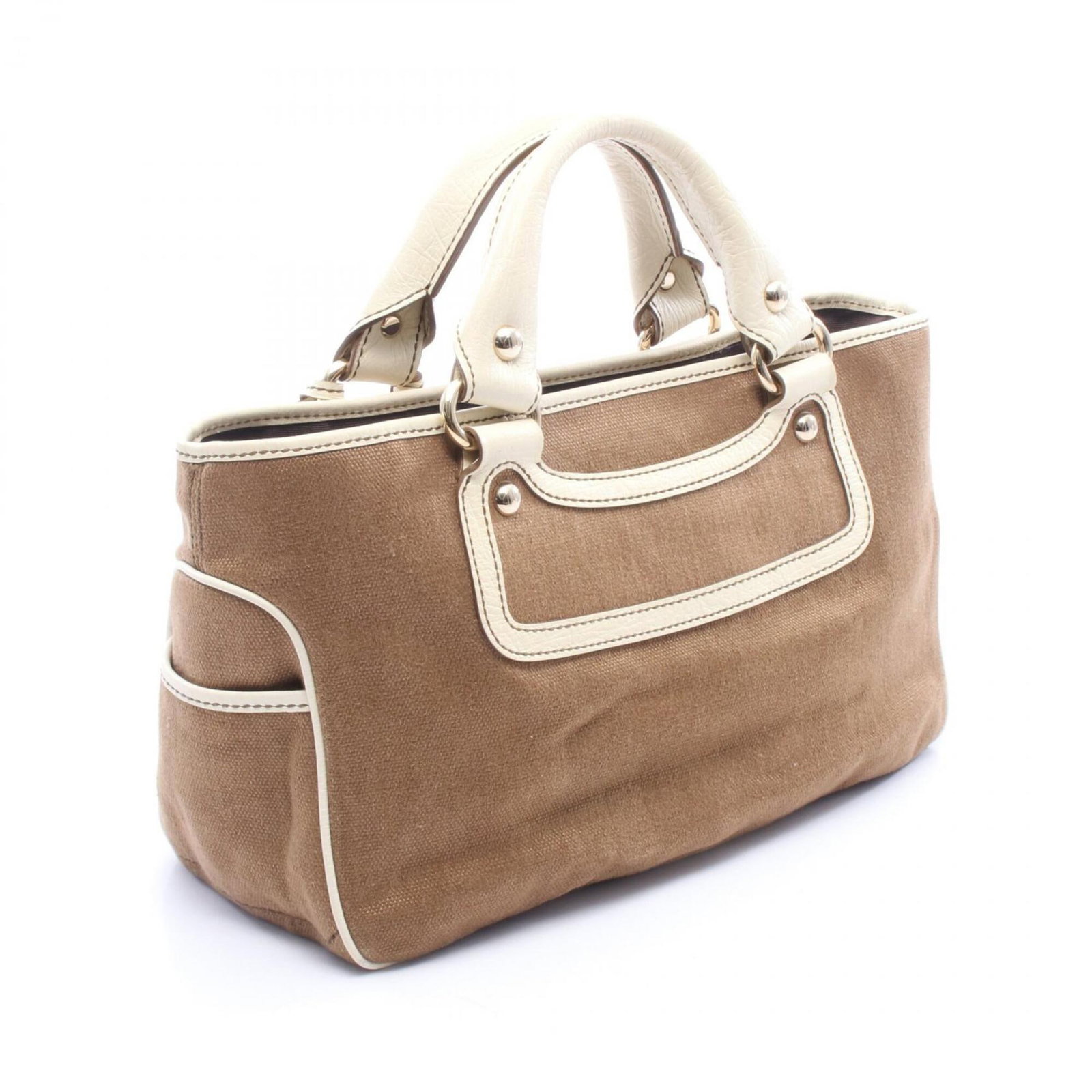 Canvas Leather Handbag Celine - 2