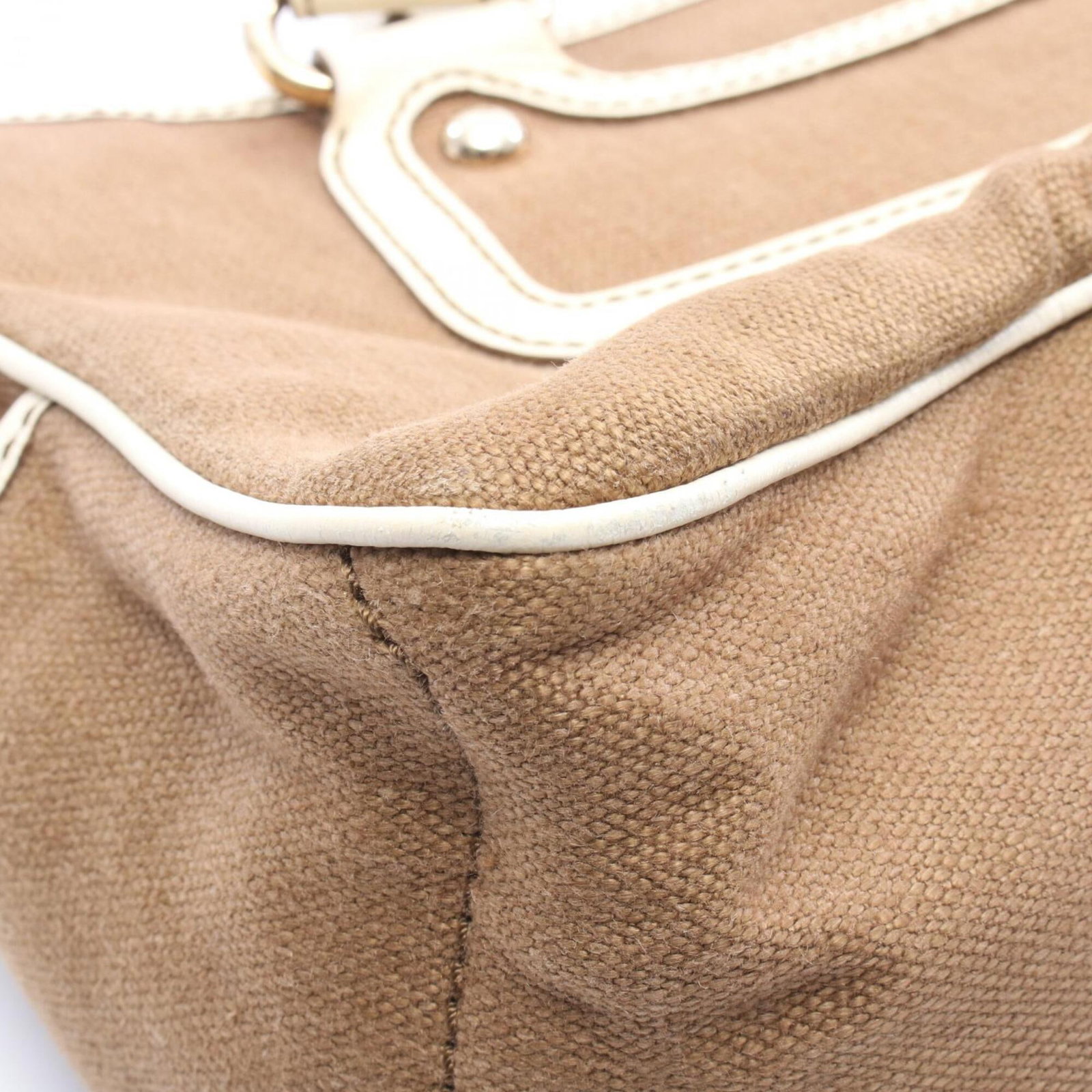 Canvas Leather Handbag Celine - 7