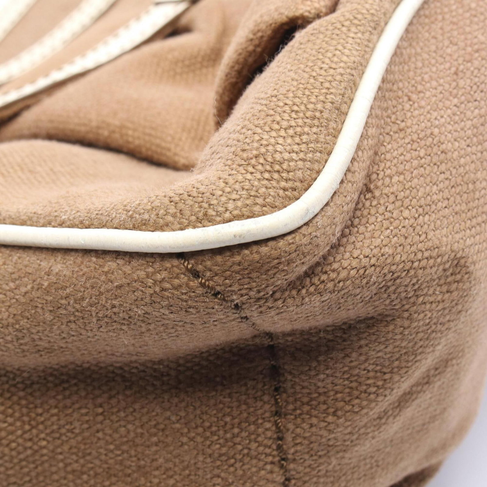 Canvas Leather Handbag Celine - 8