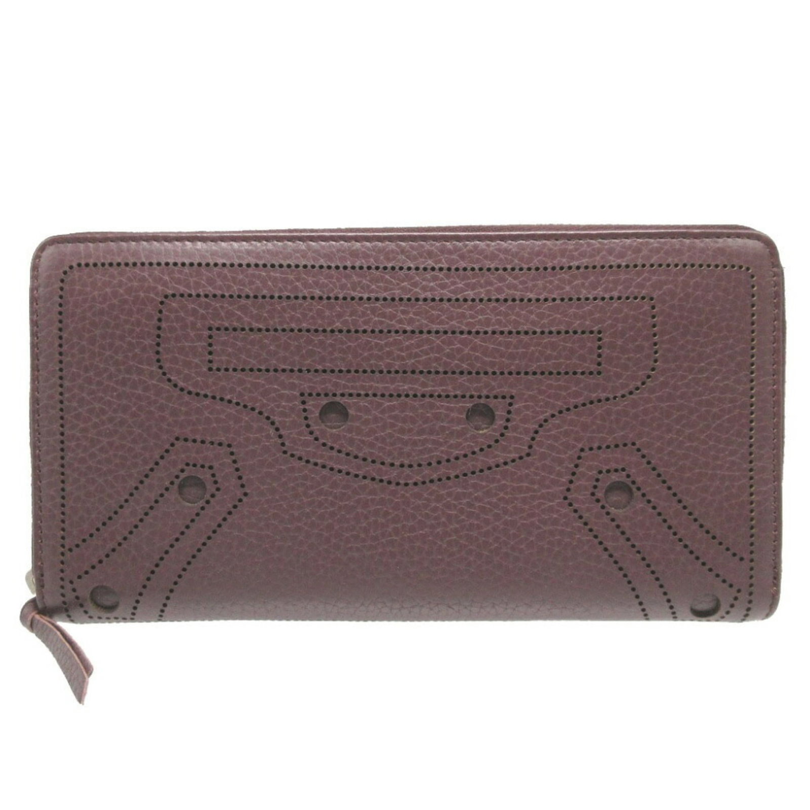 Balenciaga Wallet (Bi-Fold) Leather: Balenciaga Wallet (Bi-Fold) Leather Brown leather Balenciaga bi-fold wallet with clean lines and classic design, measuring 10.3cm x 19cm x 2.2cm. This like-new used wallet features high-quality
