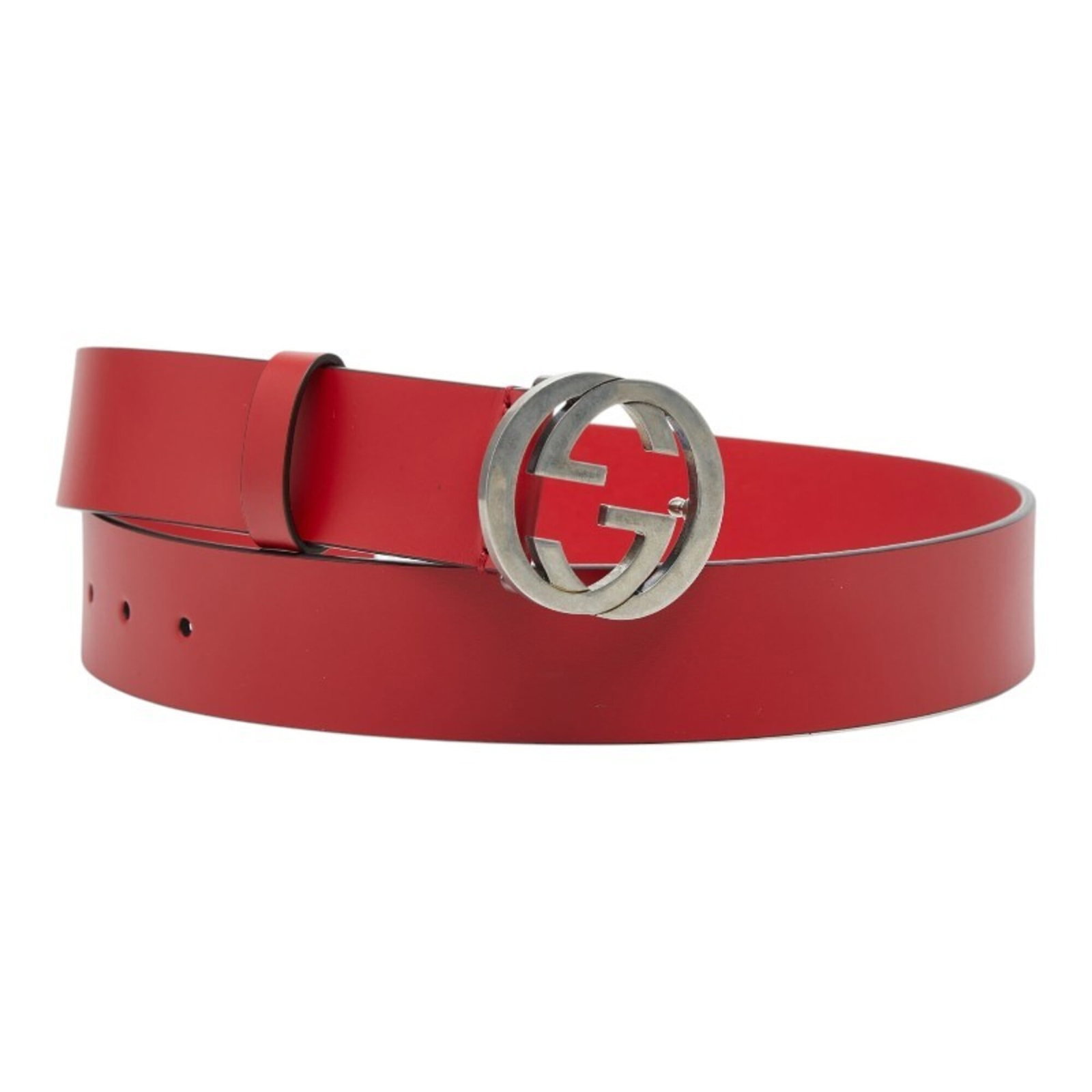 Standard Belt Gucci: Standard Belt Gucci Standard Belt Gucci in Red Leather, 90cm Length. This used belt features high-quality red leather and measures 3cm in width, making it a stylish accessory for men's outfits. The be