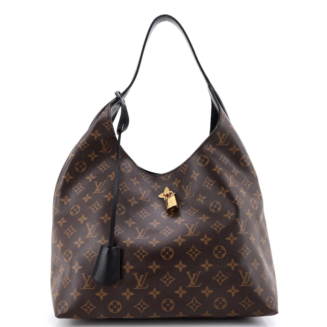 Monogram Canvas Hobo Flower with Leather Louis Vuitton: Monogram Canvas Hobo Flower with Leather Louis Vuitton Monogram Canvas Hobo Flower with Leather Louis Vuitton features a classic design with heavy corner wear, scuffs, edge wear, and minor creases.