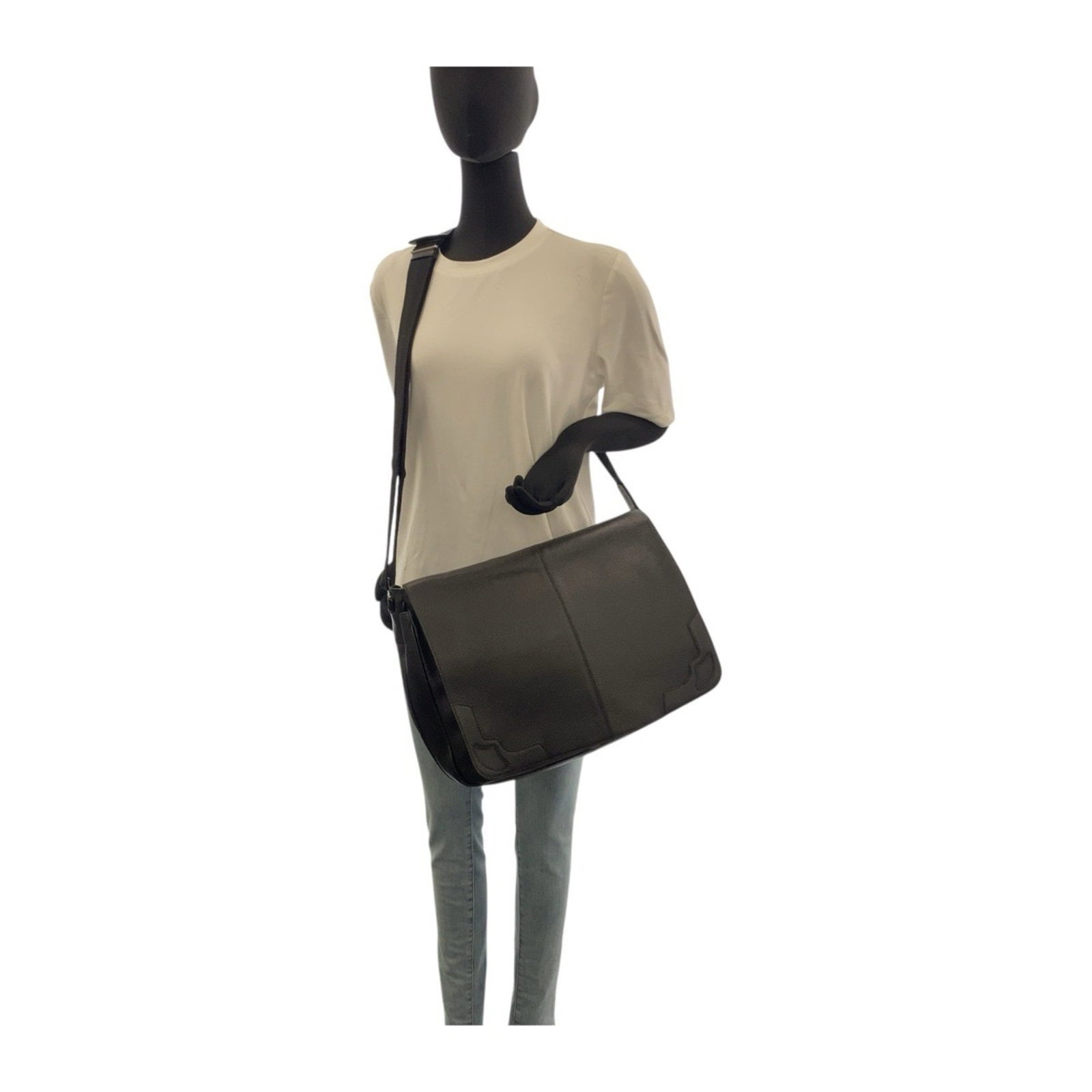 Shoulder Bag Messenger Leather - 7