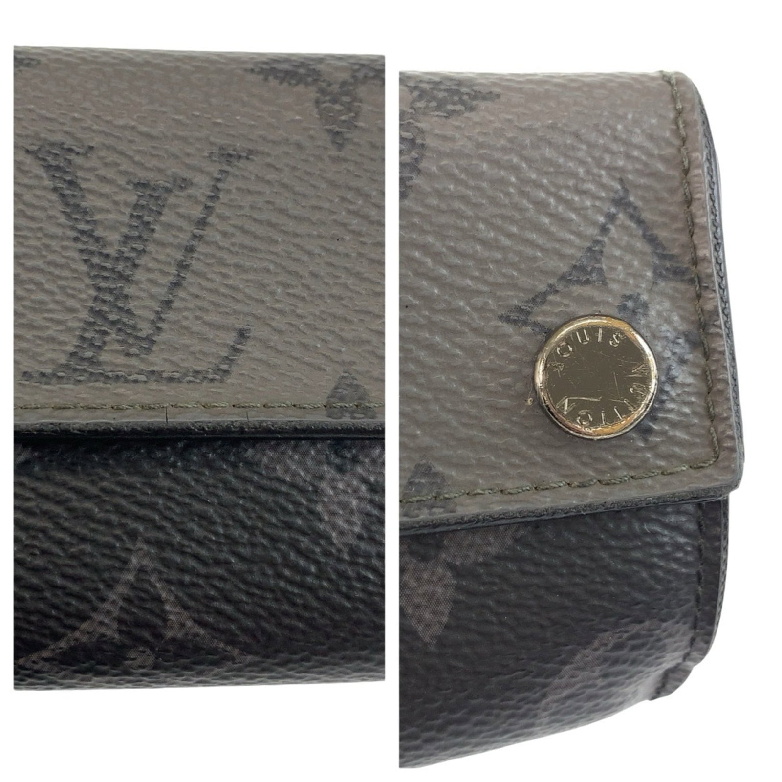 Louis Vuitton Wallet Tri Fold Monogram Eclipse - 9