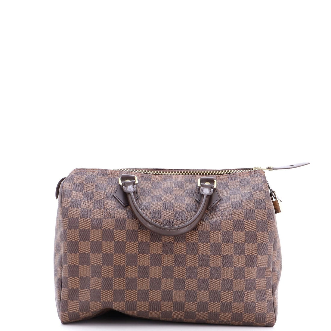Vuitton Louis Speedy Handbag Damier: Vuitton Louis Speedy Handbag Damier Brown Louis Vuitton Speedy Handbag Damier, with its classic top handle design and iconic canvas coated exterior, offers a timeless and stylish accessory. The bag's