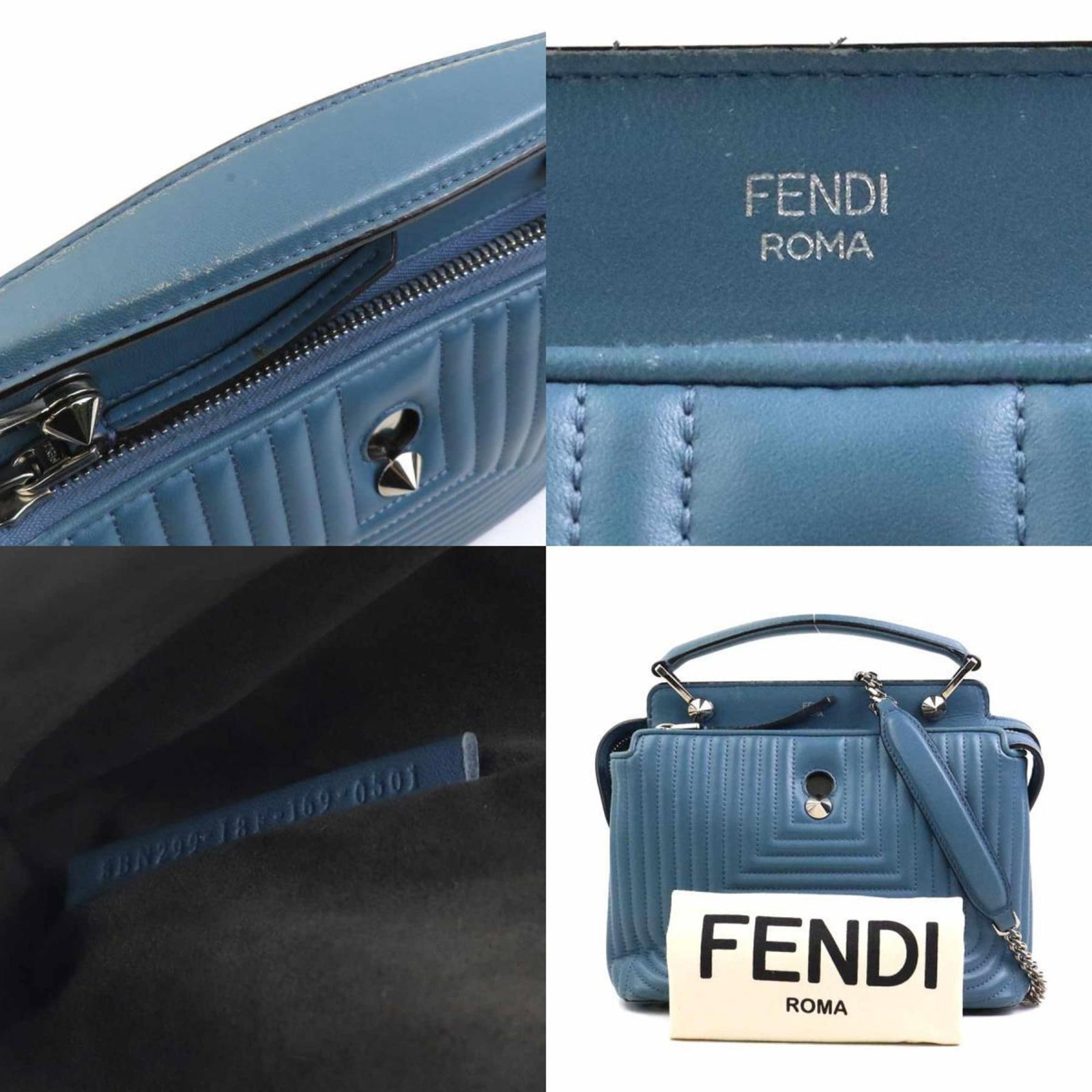 Fendi Shoulder Bag Leather - 5