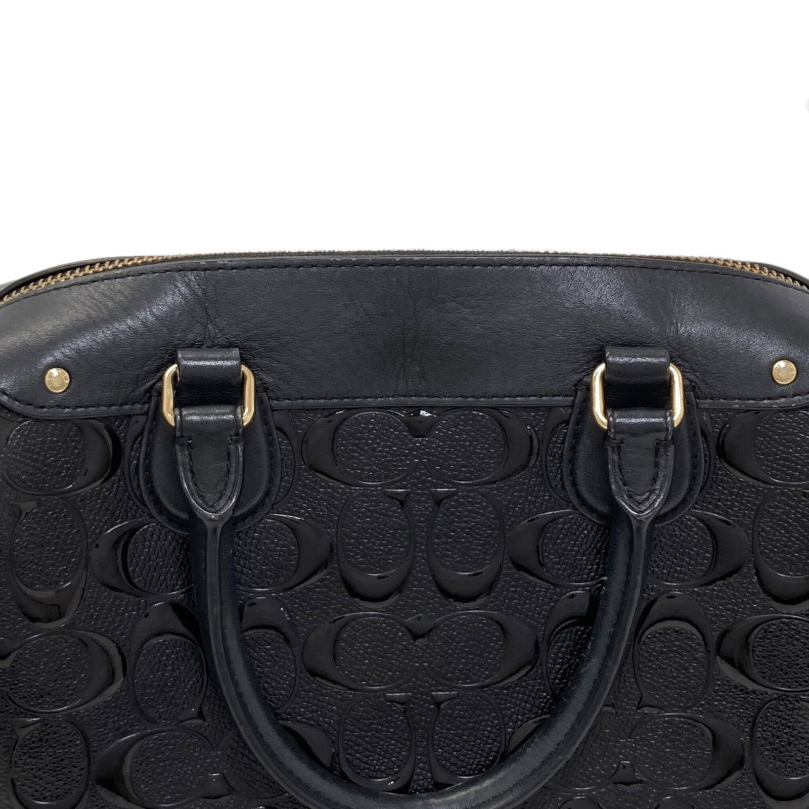 Handbag Leather Coach - 13